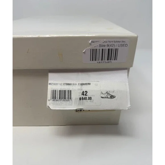 Maison Margiela Paint Splatter Replica GAT Black Size 9 US 42 EU - Picture 10 of 10